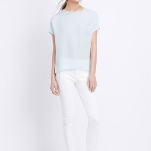 Vince Silk Linen Cocoon Blouse